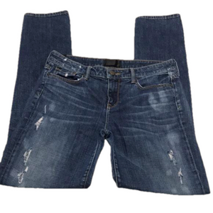 VINCE Destroyed Cropped Straight Jeans Sz 28